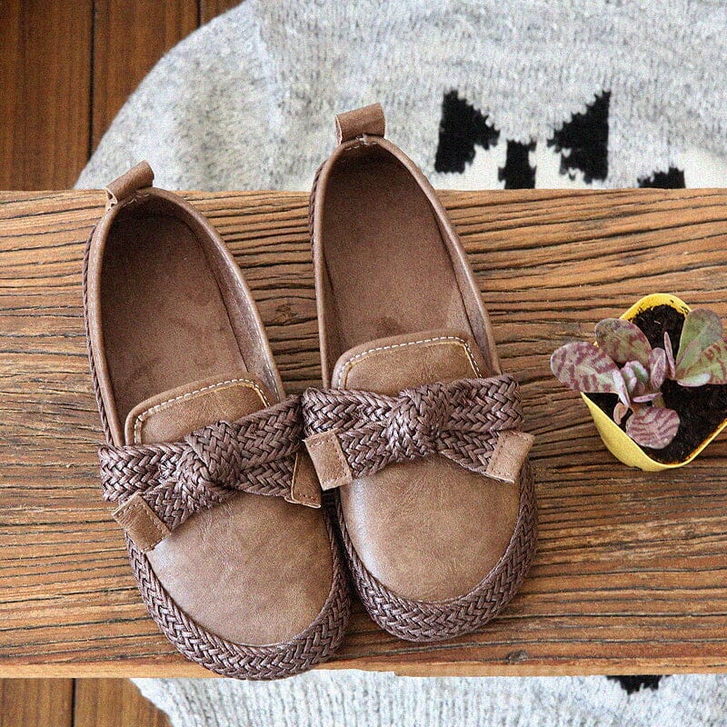 Retro Textile Handcraft Flat Soft Casual Shoes