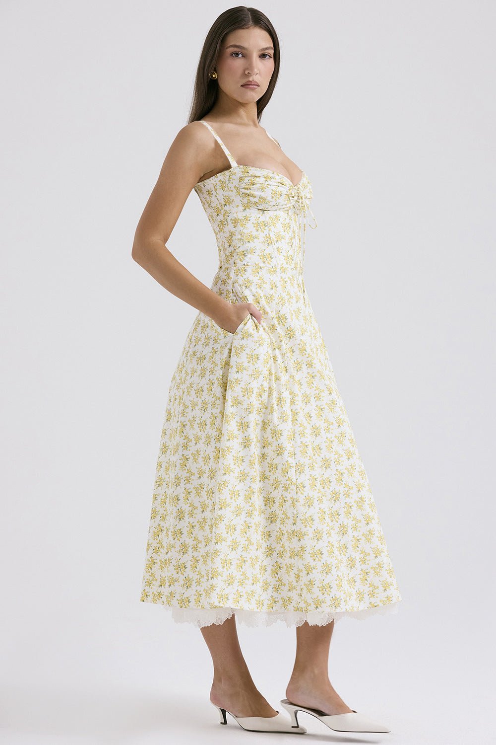 Rosalia Midi Sundress - Floral Print