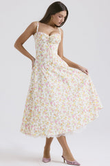 Rosalia Midi Sundress - Ivory Meadow