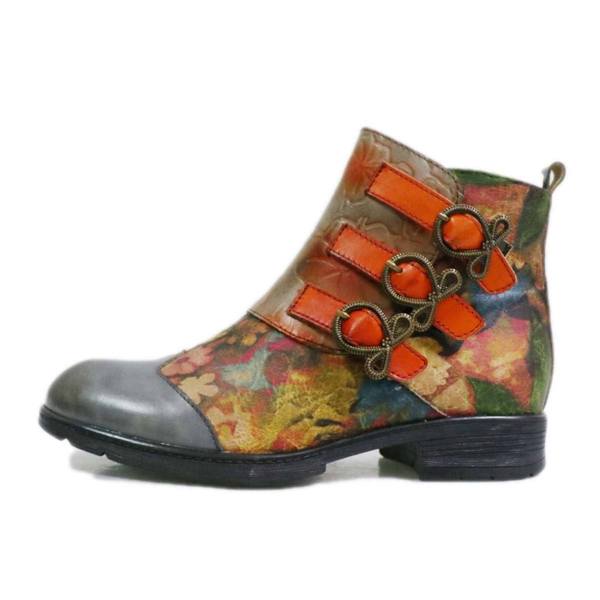 Round Toe Ethnic Style Women's Boots