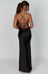 Ruby Radiance Maxi Dress-Black