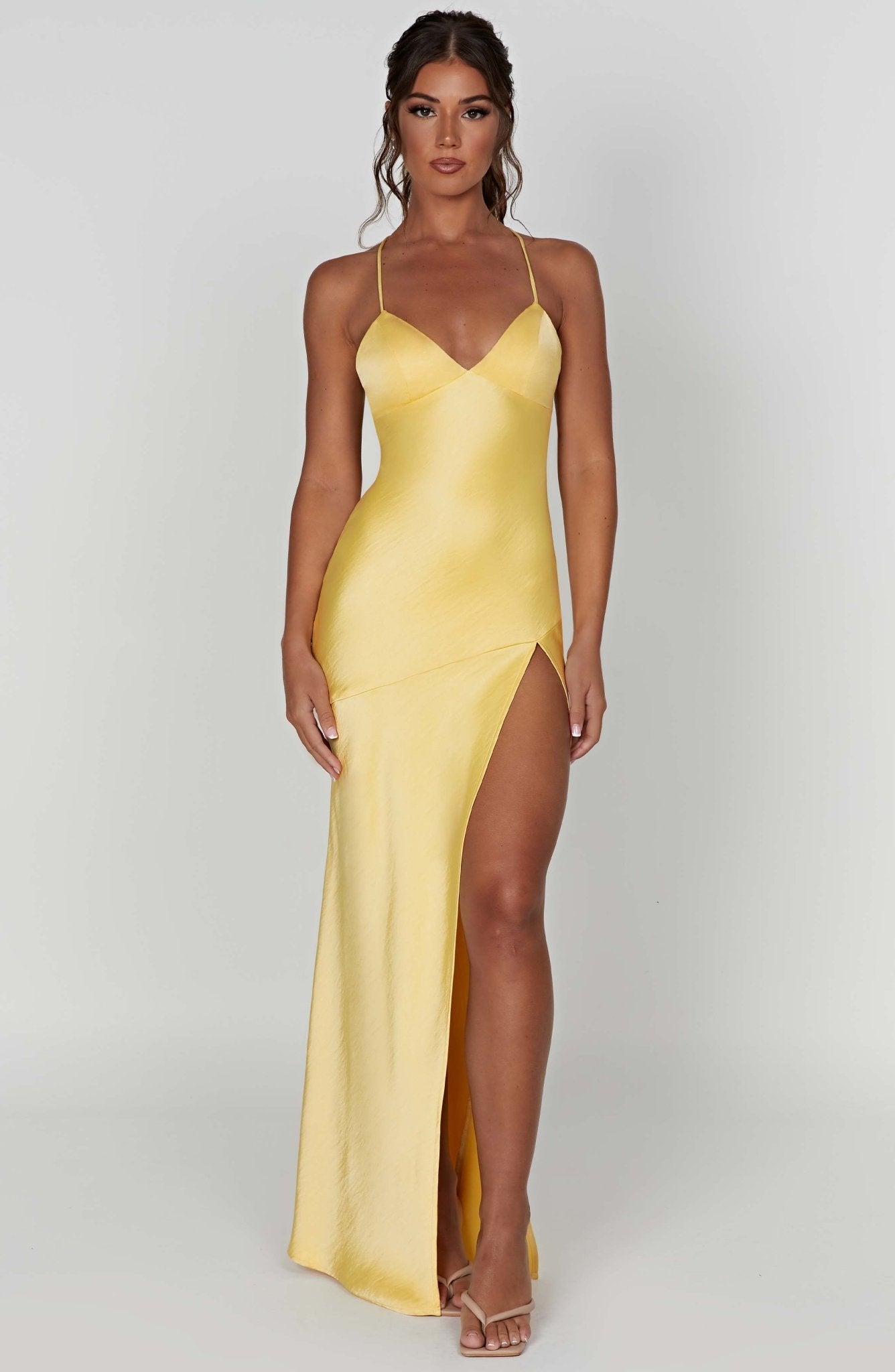 Ruby Radiance Maxi Dress- Lemon