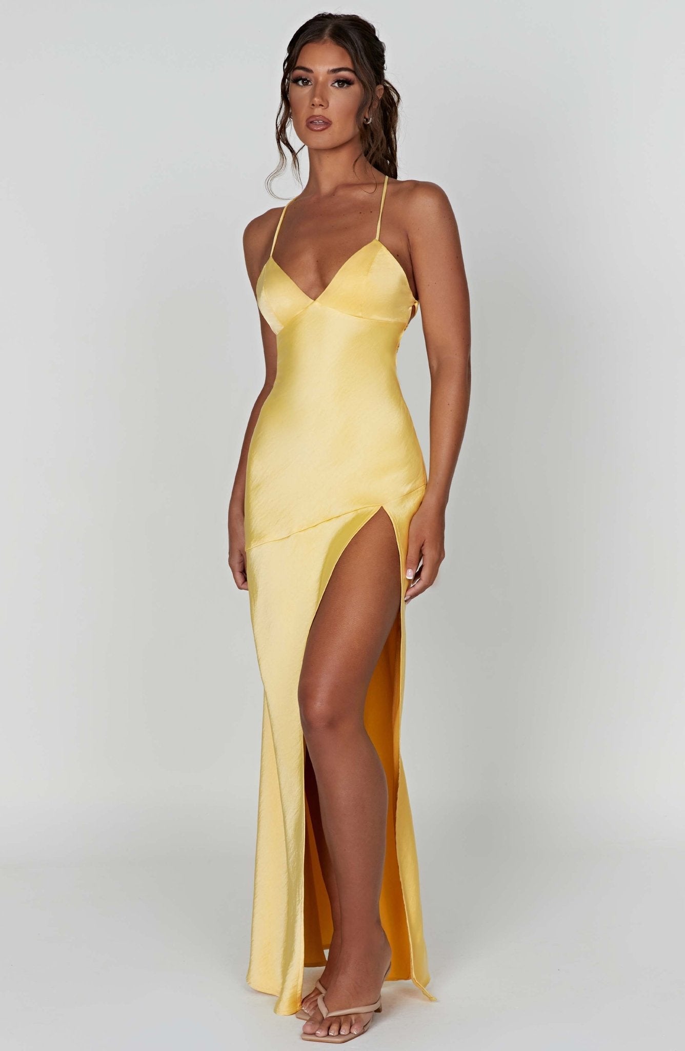 Ruby Radiance Maxi Dress- Lemon