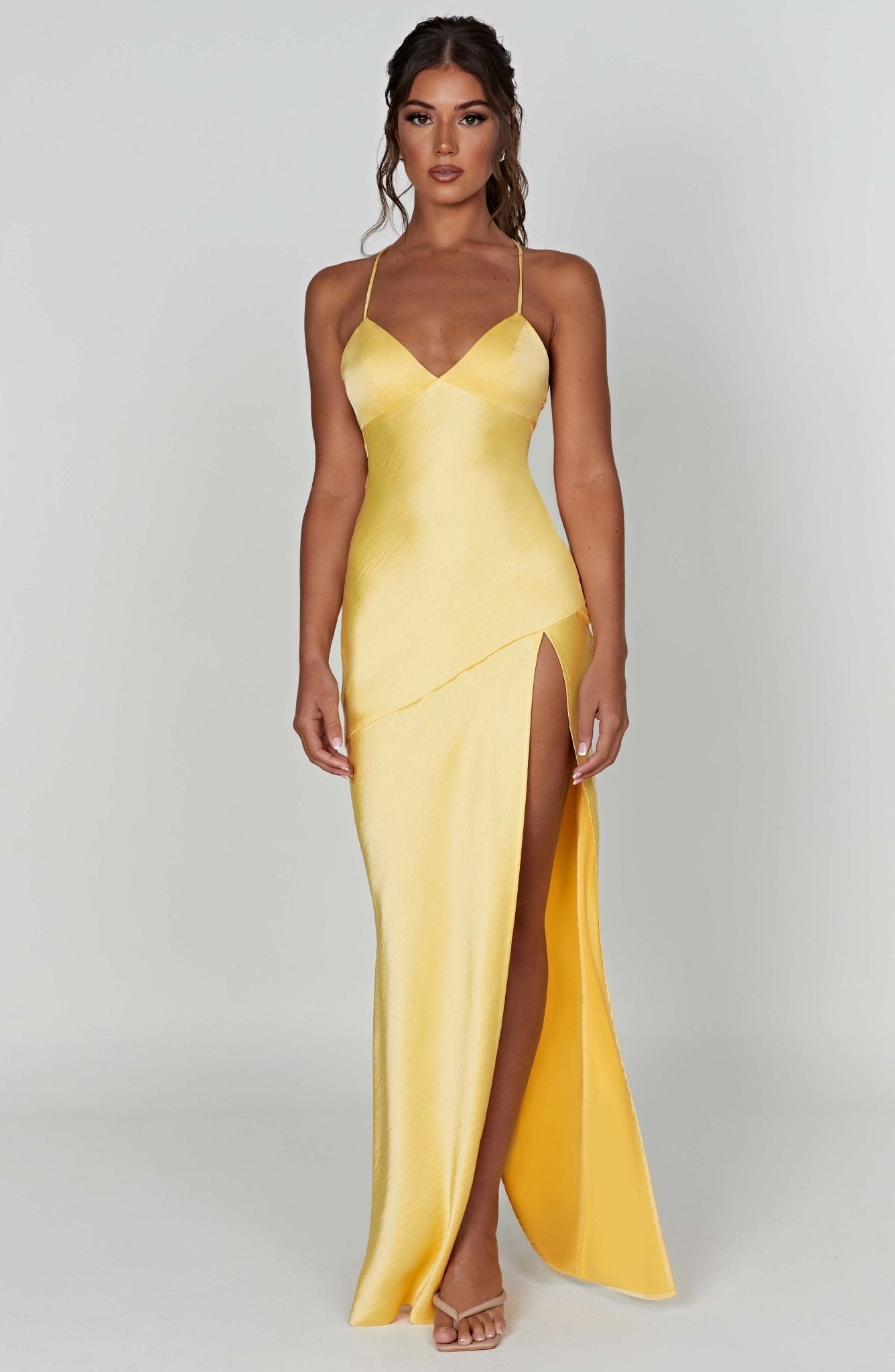 Ruby Radiance Maxi Dress- Lemon