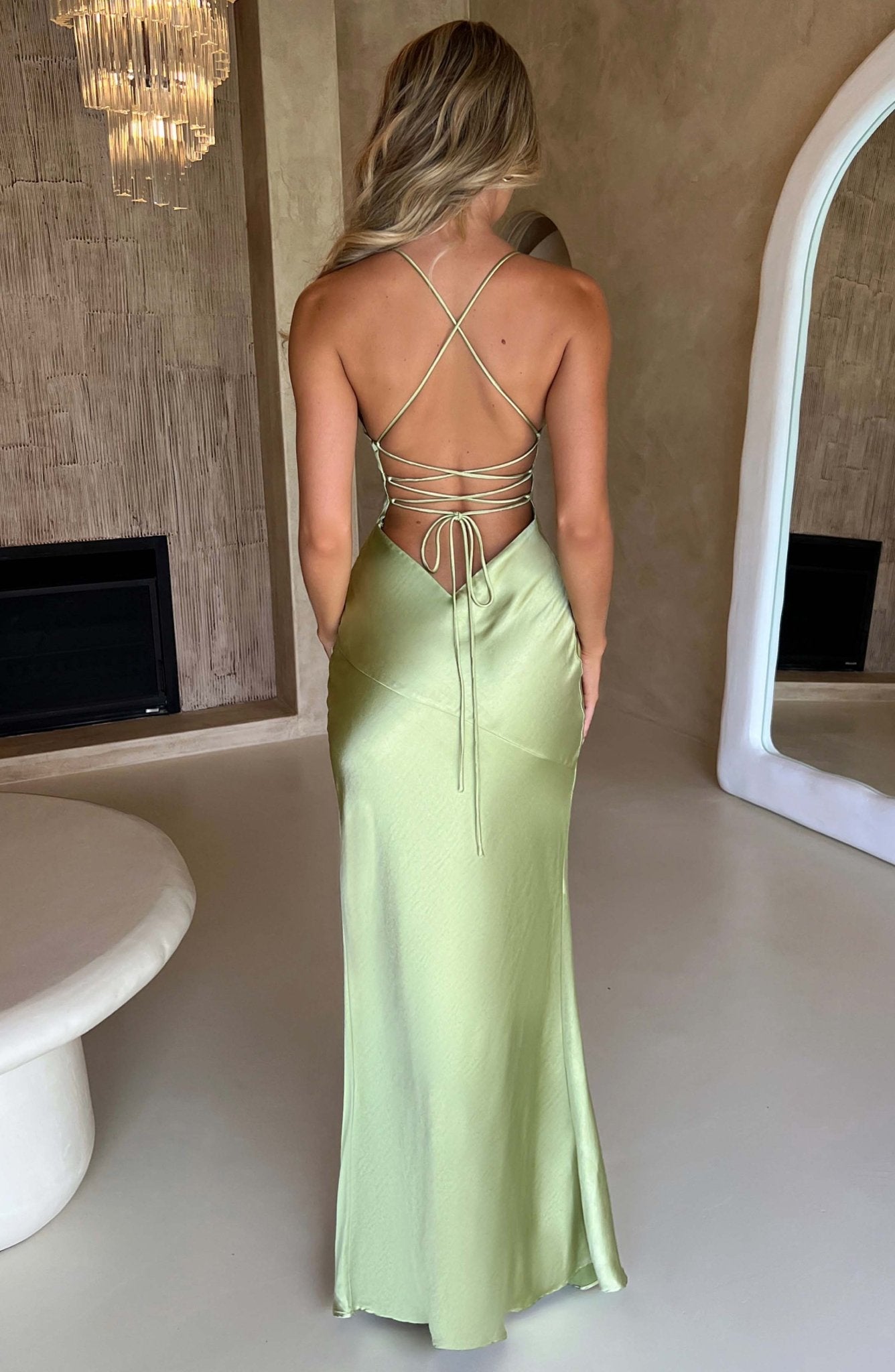 Ruby Radiance Maxi Dress - Sage