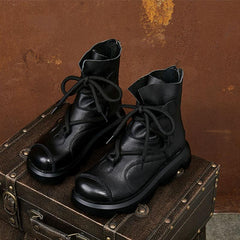 September First Layer Cowhide Platform Boots