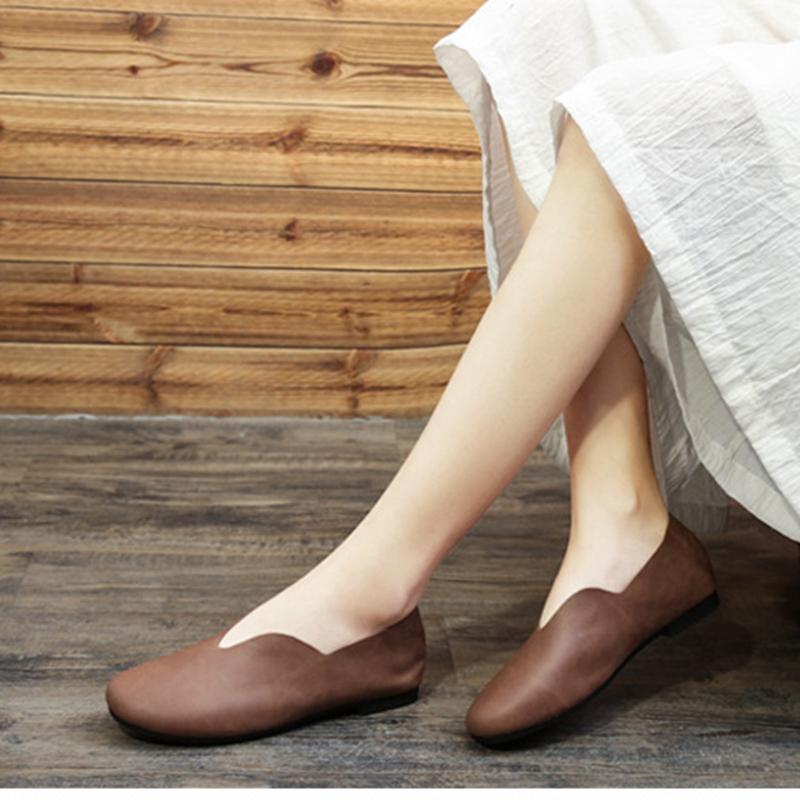 Spring and Summer New Style Mori  Retro  Leather  Shoes