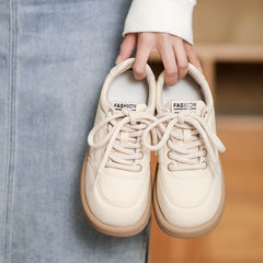 Spring Minimalist Leather Flat Casual Shoes