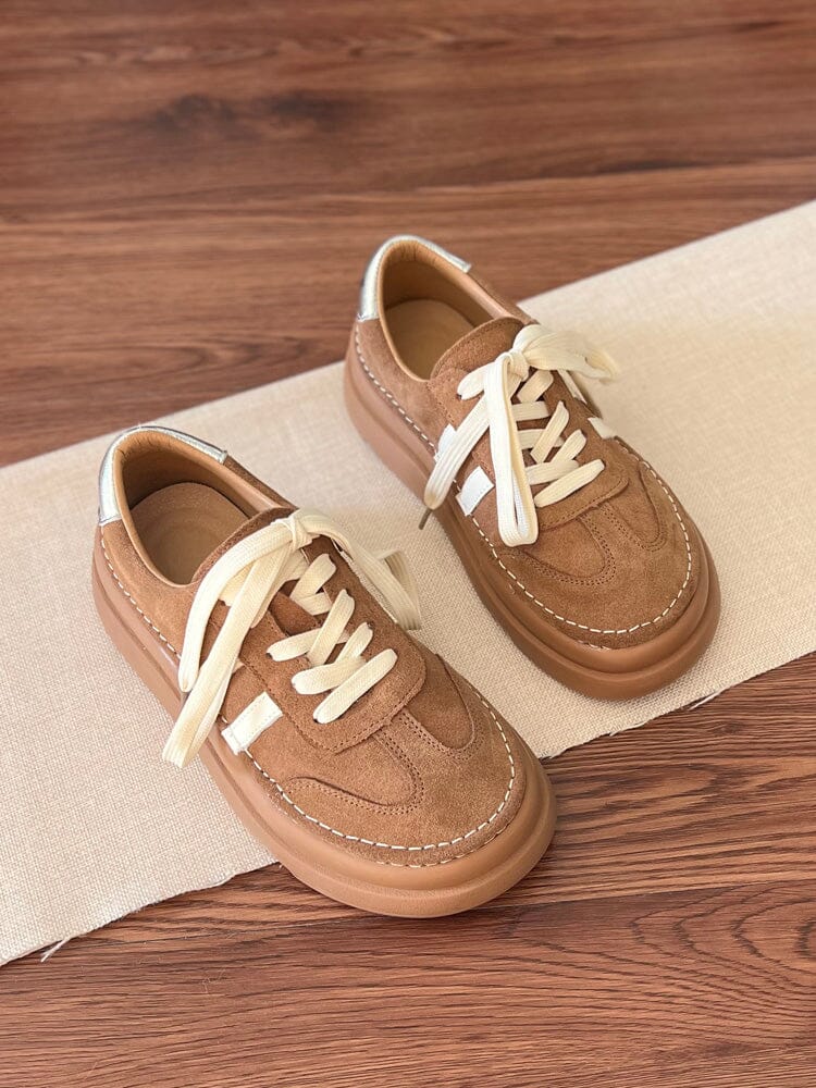 Spring Retro Suede Leather Training Casual Shoes