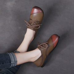 Summer Autumn Retro Handmande Leather Casual Shoes