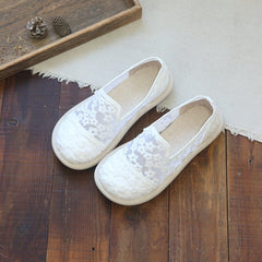 Summer Retro Hollow Mesh Canvas Casual Shoes