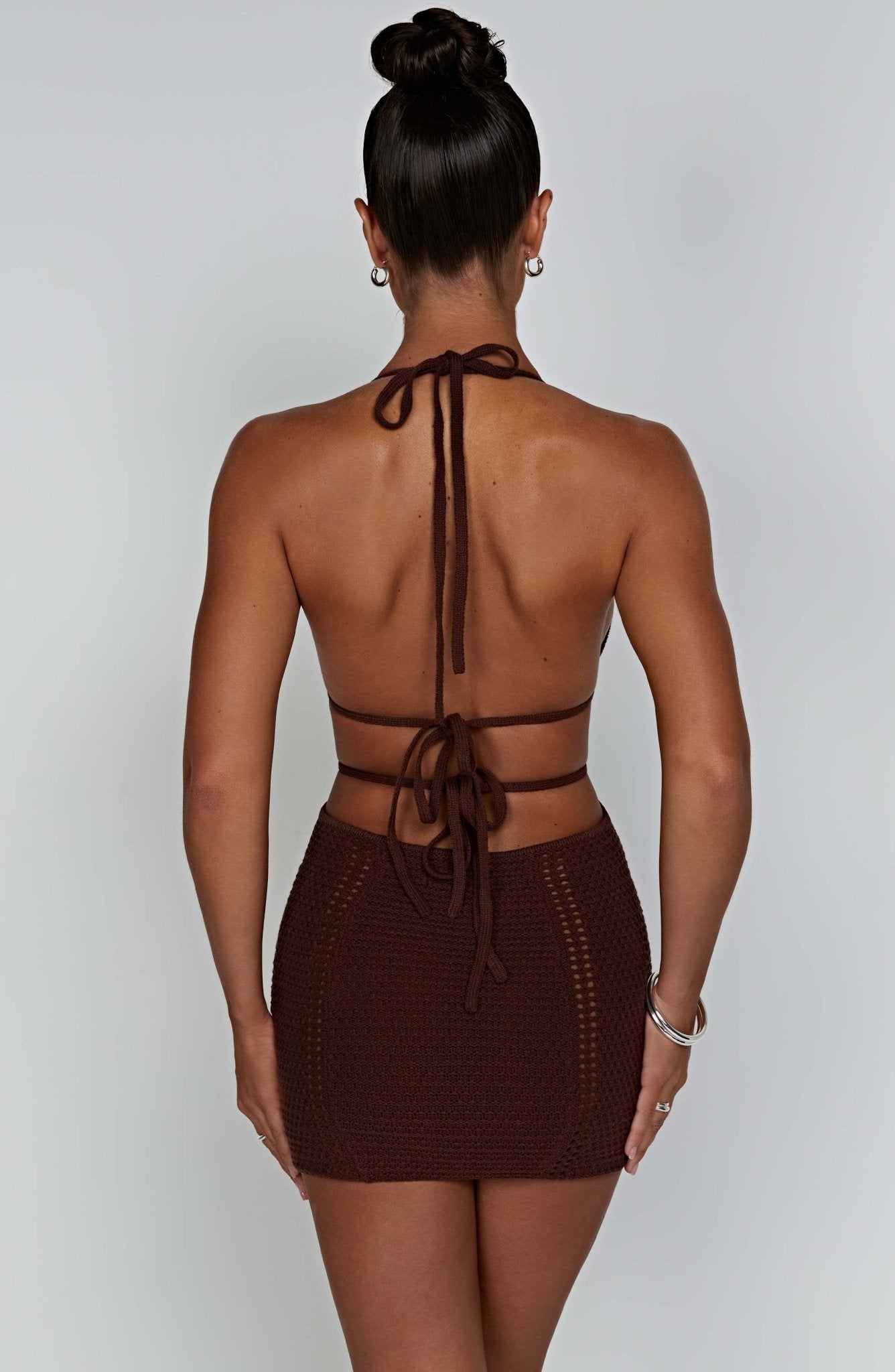 Sylvia Mini Dress - Chocolate