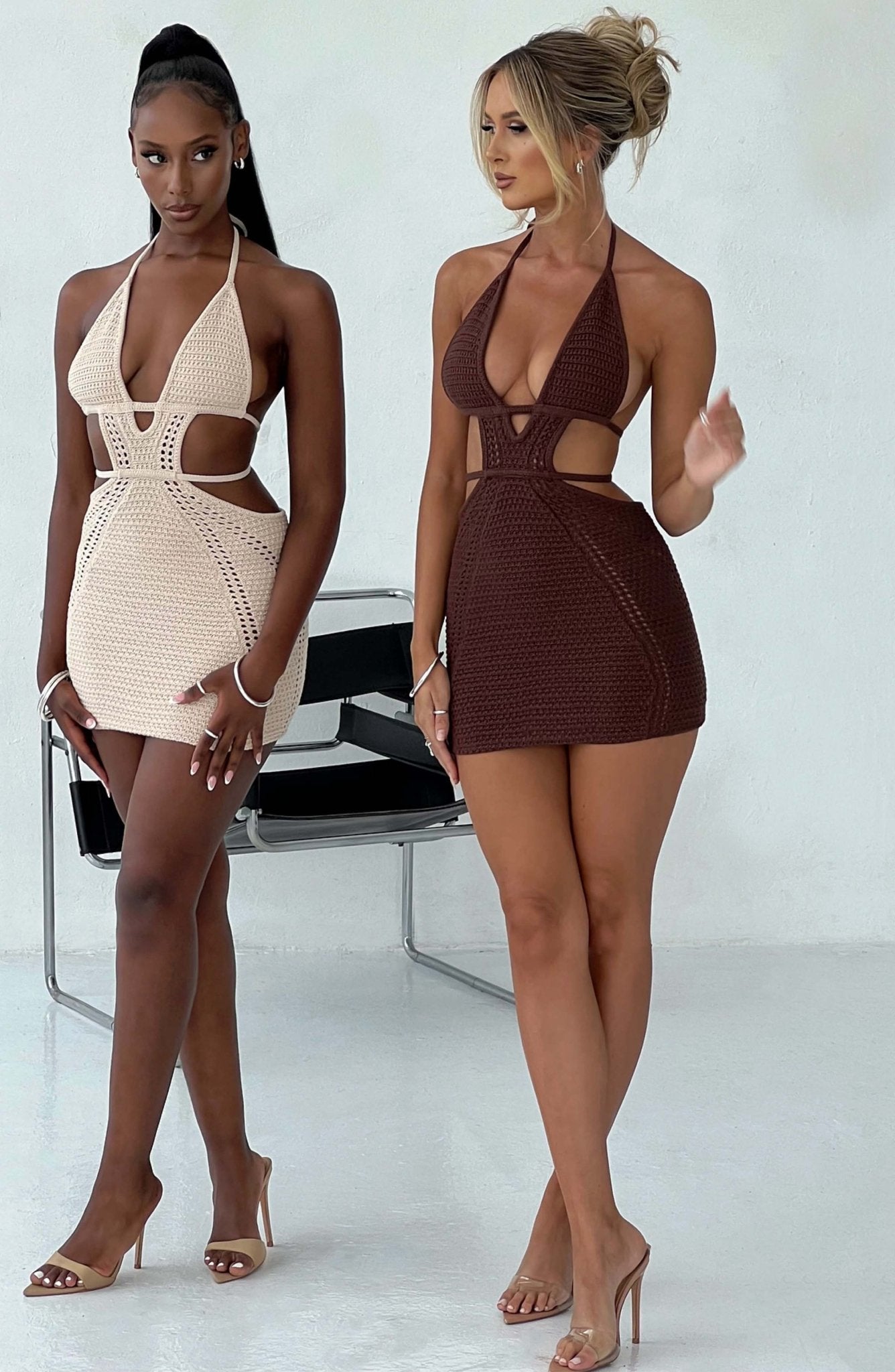 Sylvia Mini Dress - Chocolate