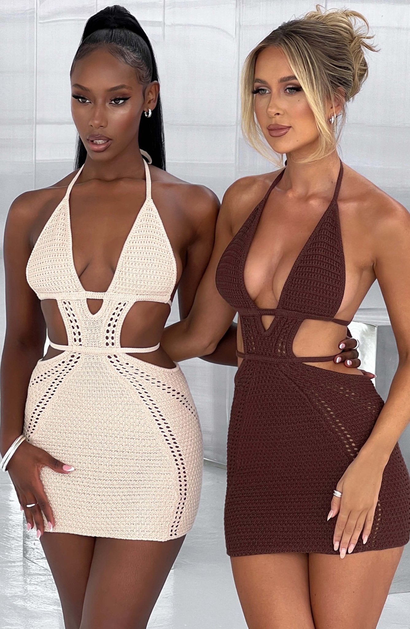 Sylvia Mini Dress - Chocolate