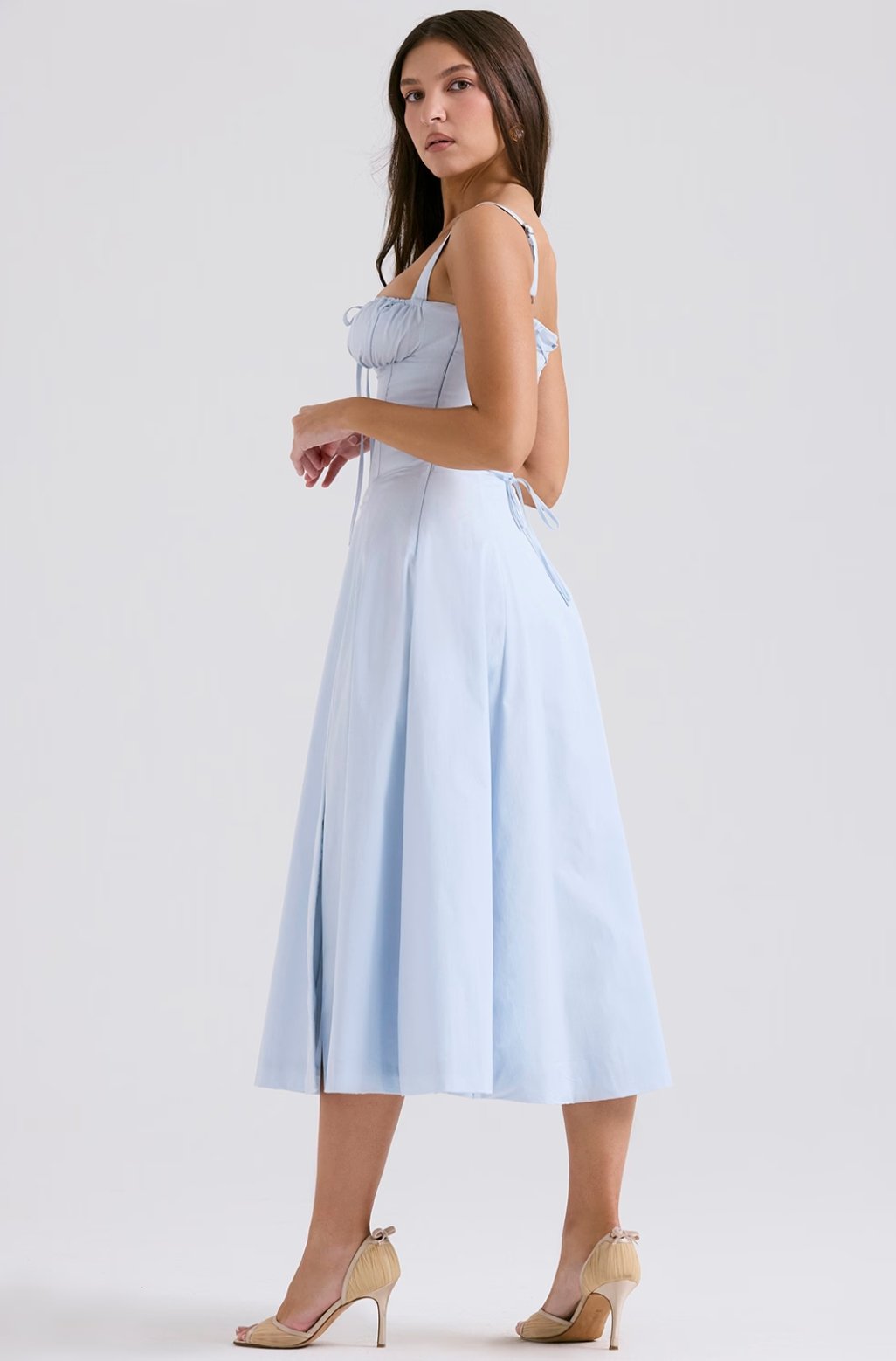 Tiana Midi Dress - Baby Blue