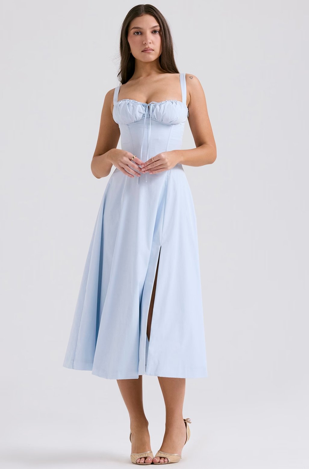 Tiana Midi Dress - Baby Blue