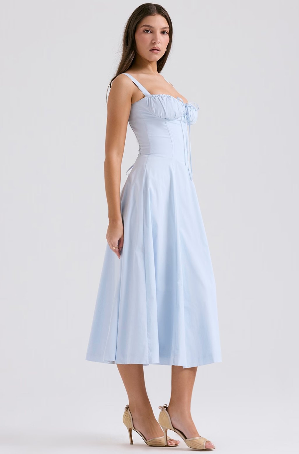 Tiana Midi Dress - Baby Blue