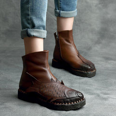 Vintage Leather Fish Boots