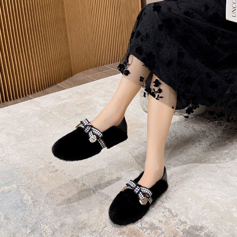 Winter Fashion Suede Soft Flat Casual Shoes