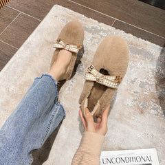 Winter Fashion Suede Soft Flat Casual Shoes