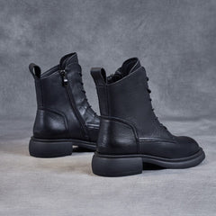 Women Classic Soft Leather Minimalist Casual Boots