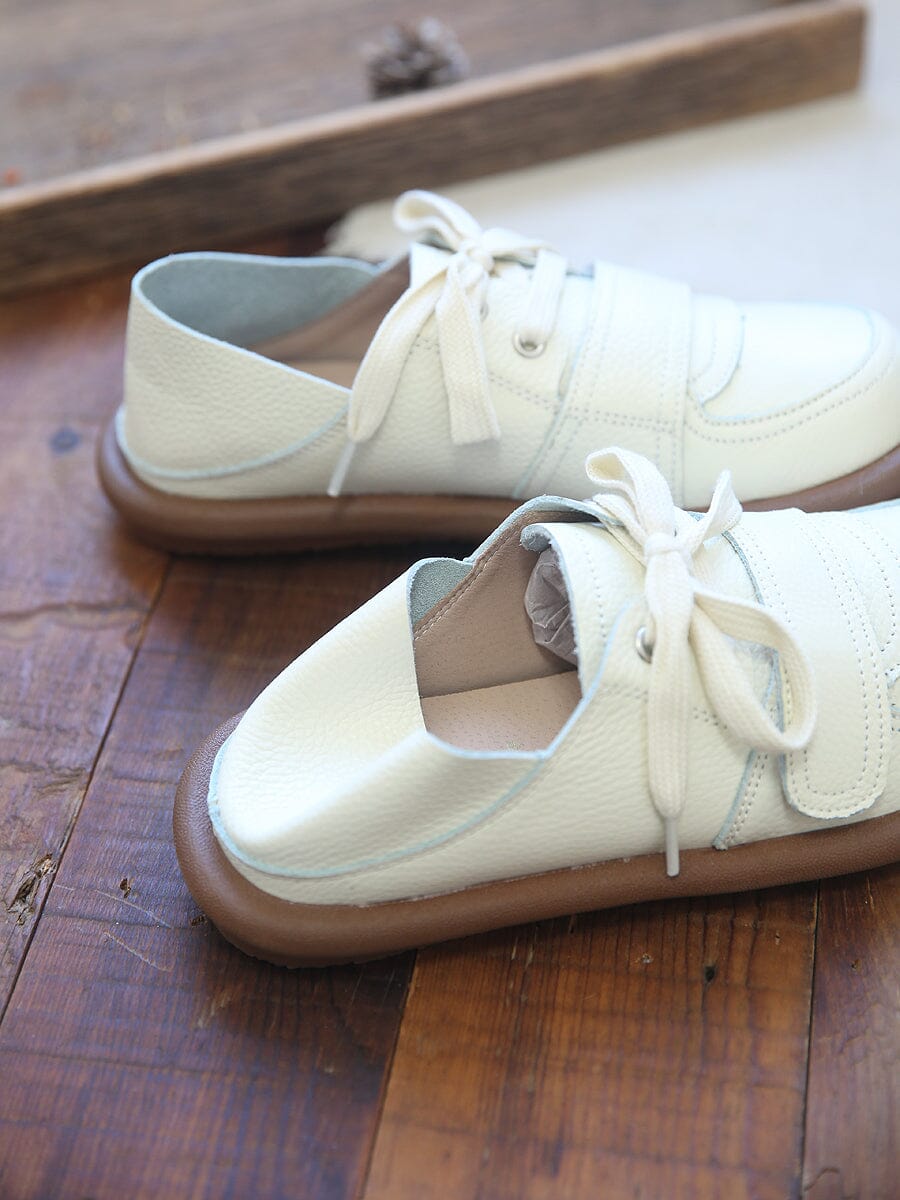 Women Minimalist Retro Leather Soft Casual Shoes