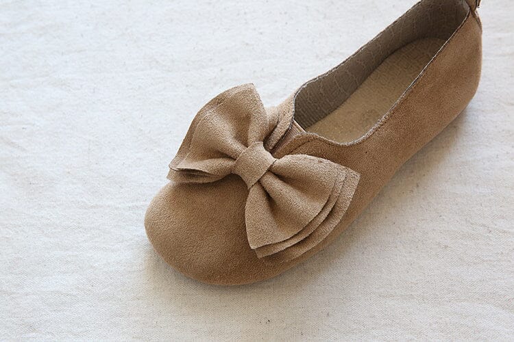 Women Retro Bowknot Soft Casual Shoes