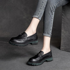 Women Retro Leather Marten Casual Shoes