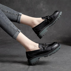 Women Retro Leather Marten Casual Shoes