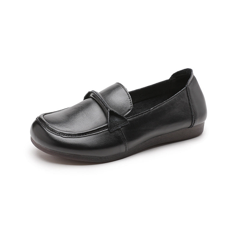 Women Soft Soled Slip-On Leather Shoes