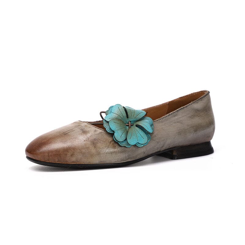 Women Spring Handmade Leather Casual Shoes