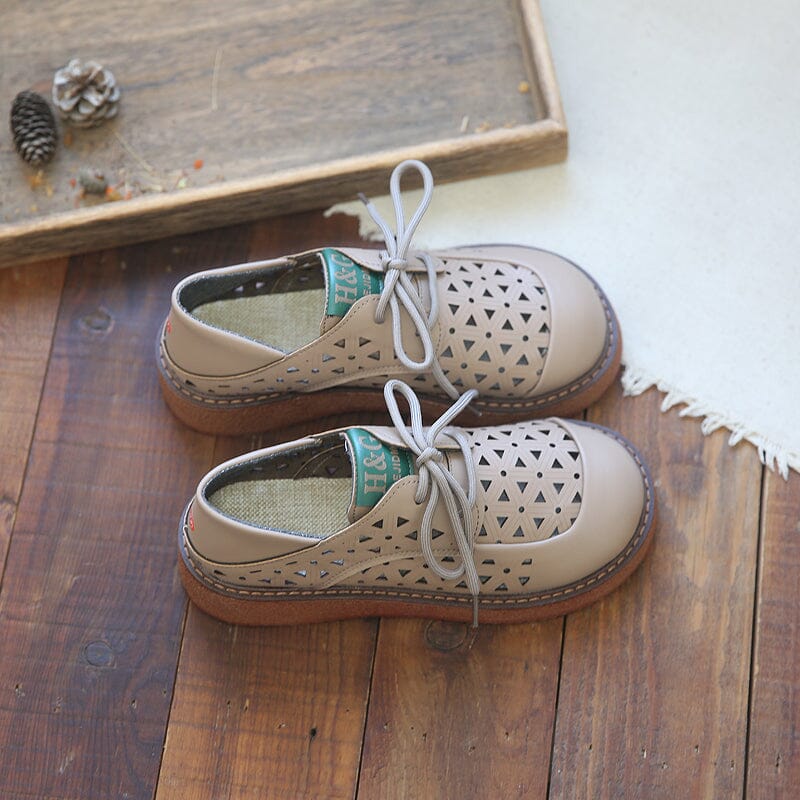 Women Summer Hollow Flat Casual Shoes