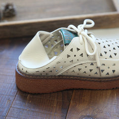 Women Summer Hollow Flat Casual Shoes