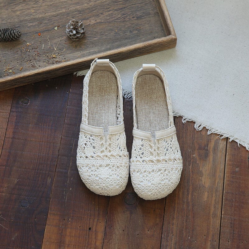 Women Summer Soft Canvas Flat Casual Shoes