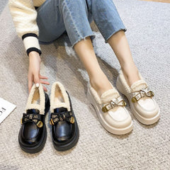 Women Winter Furred Stylish Casual Shoes