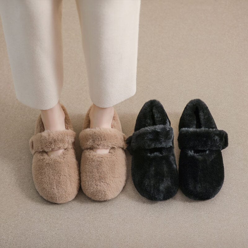 Women Winter Solid Furred Casual Shoes