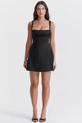 Wrap Charm Dress - Black