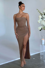 Zahara Maxi Dress - Chocolate