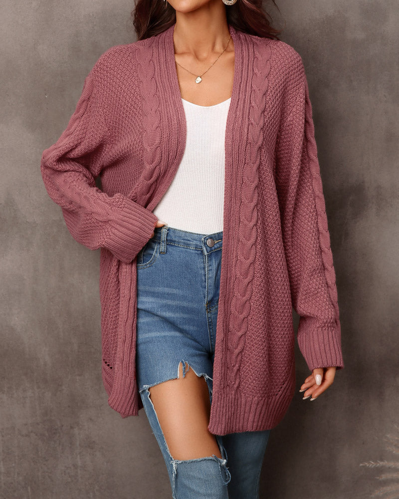 Cardigan Irregular Knit Skeleton Knit Sweater Jacket