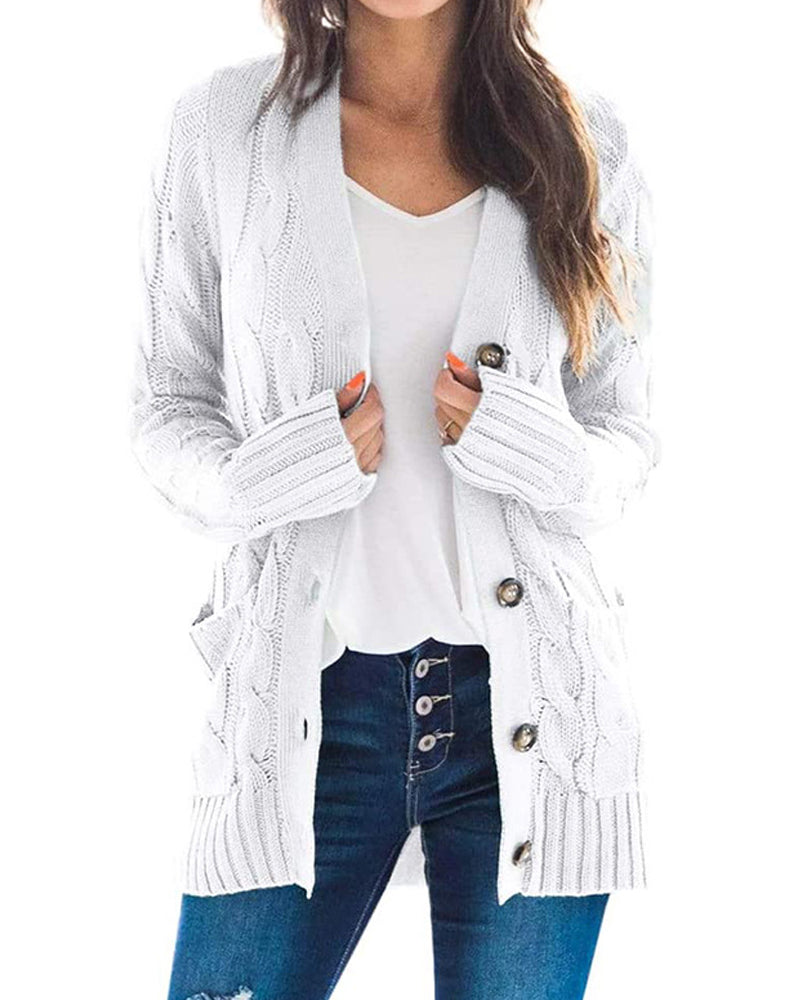 Fashion Casual Long Sleeve Sweater Jacket