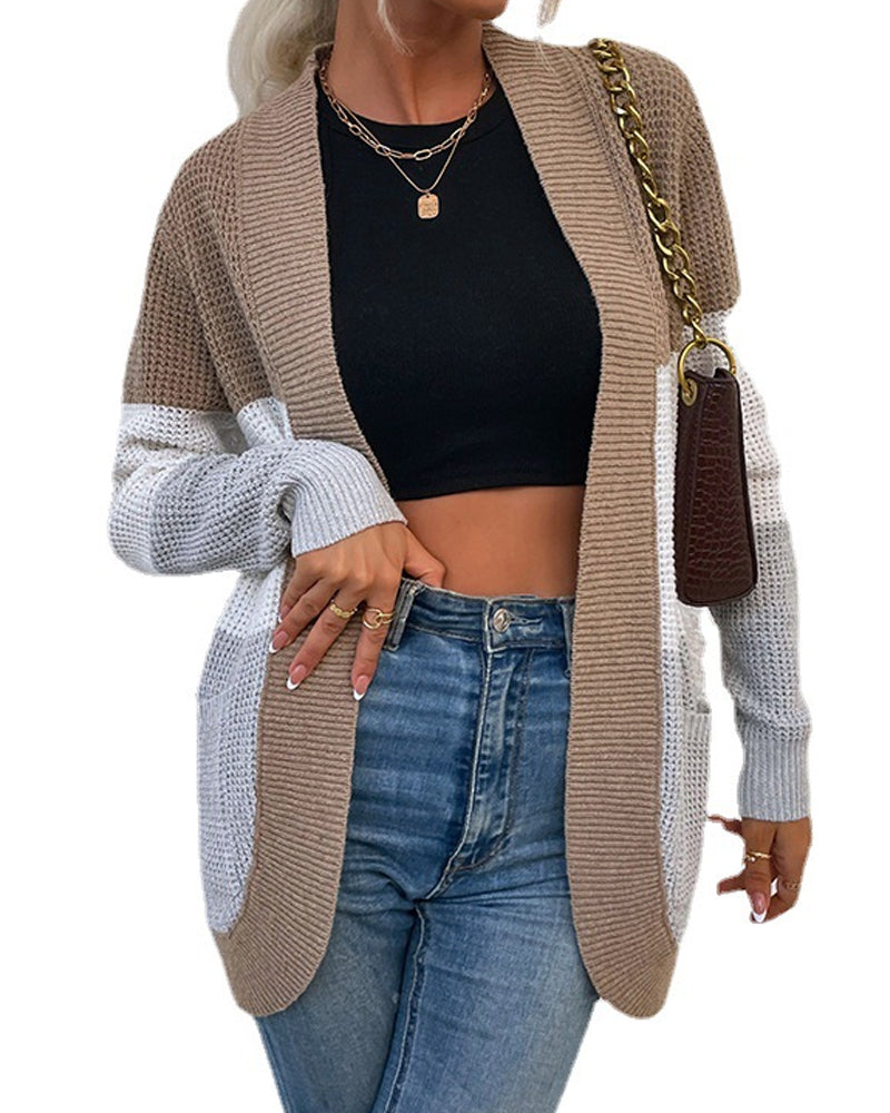 Fashion Casual Long Sleeve Sweater Jacket