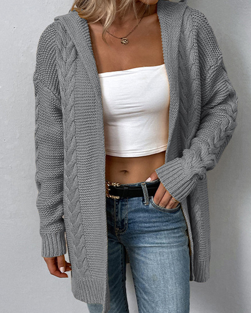 Fashion Casual Long Sleeve Sweater Jacket