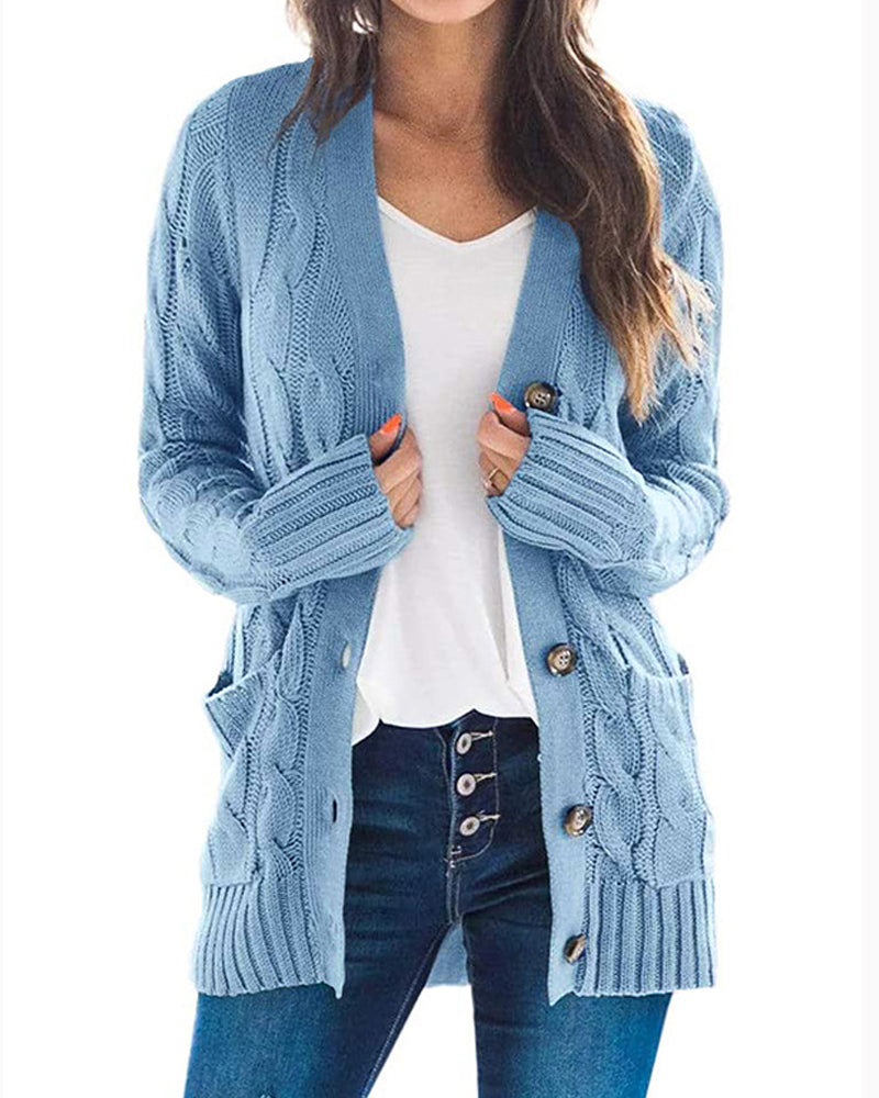 Fashion Casual Long Sleeve Sweater Jacket