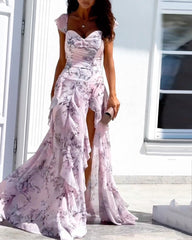 Elegant Floral Print Dress