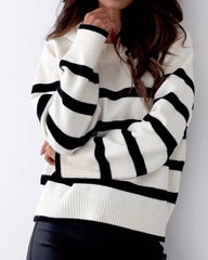 Solid Color Knitted Pullover Fashion Sweater