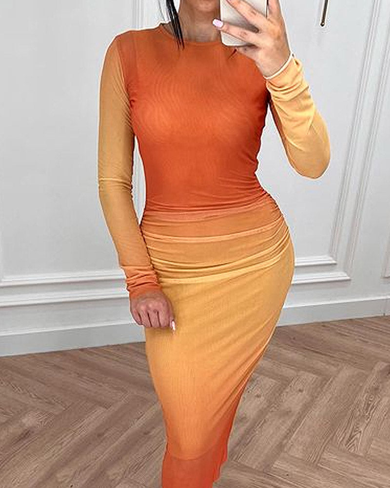 Gradient Sheath Dress