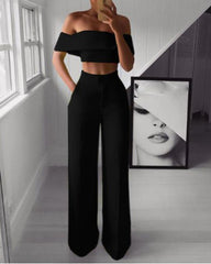 Fashion Two-piece wide-leg pants