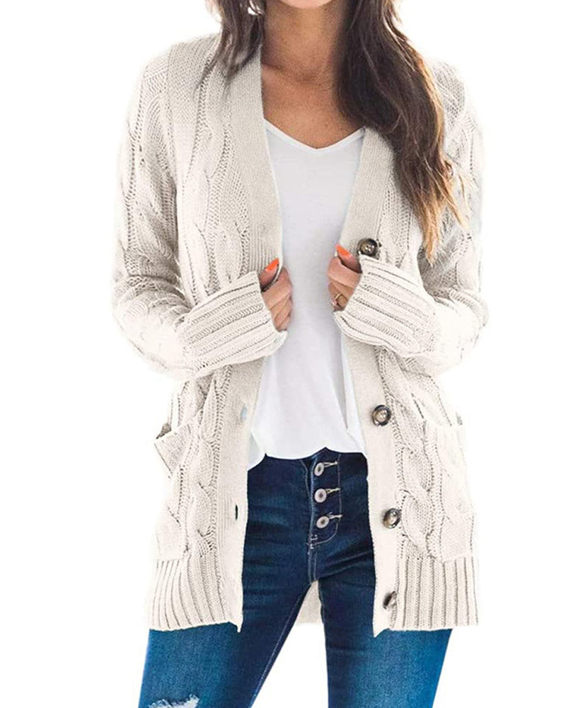 Fashion Casual Long Sleeve Sweater Jacket