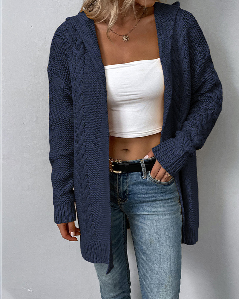 Fashion Casual Long Sleeve Sweater Jacket