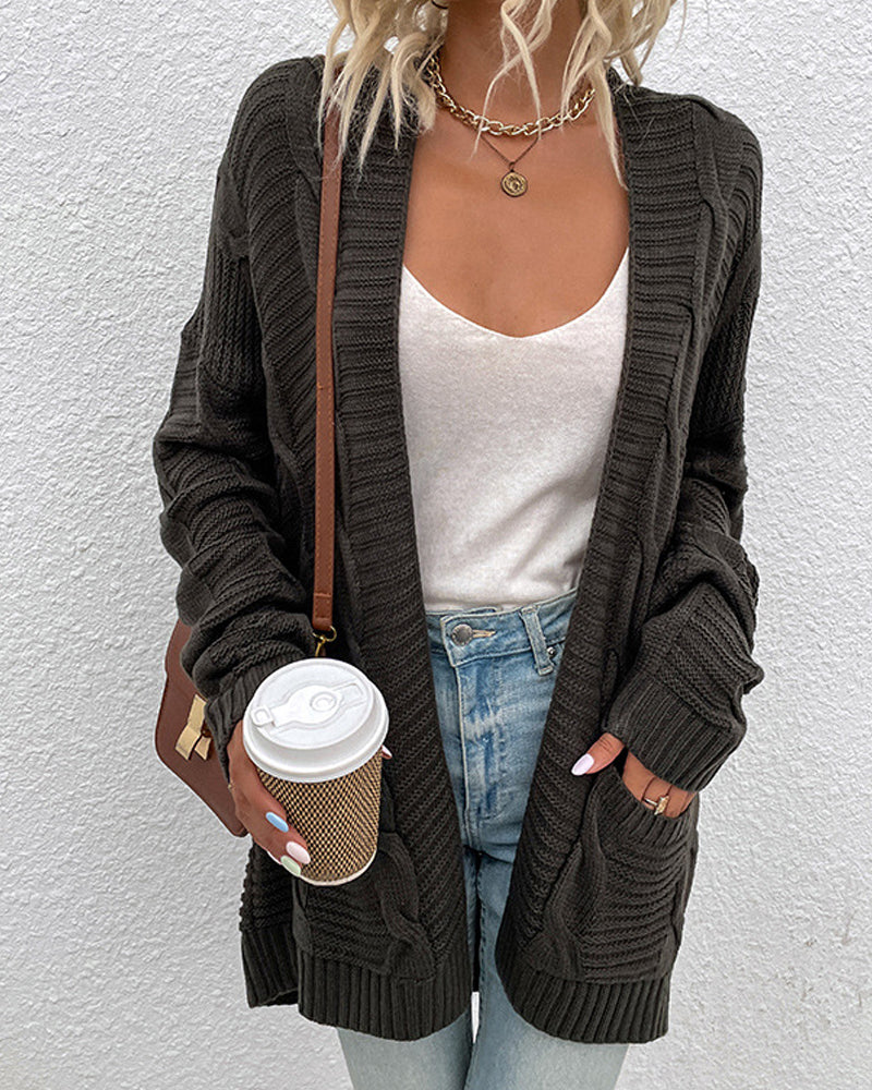 Fashion Casual Long Sleeve Sweater Jacket